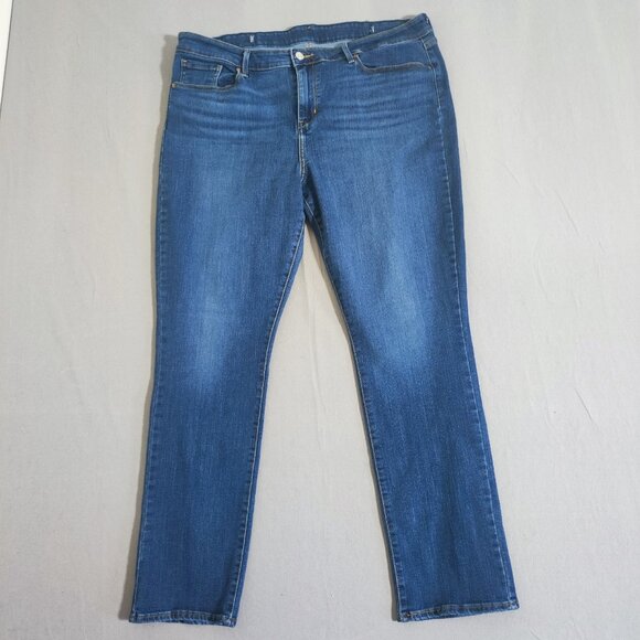 Signature by Levi Strauss jeans women's size 18M denim blue colour straight leg - Picture 1 of 16
